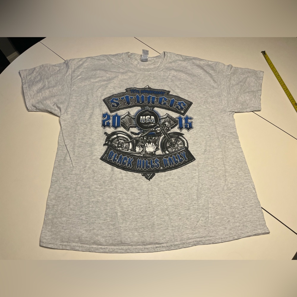 Sturgis Black Hills Rally 2015 XXL gray t shirt